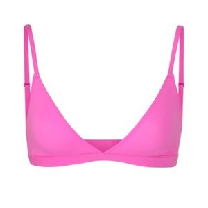 NWT Skims Fits Everybody Triangle Bralette Neon Orchid